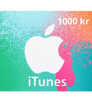 iTunes 1000 Kr DK Card Key 